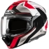 Casque HJC F100 Bios MC1 Rouge Gris Clair Blanc