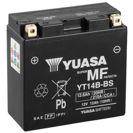 Batterie Yuasa YTB14B 12V 12.6Ah - Prête À L'emploi