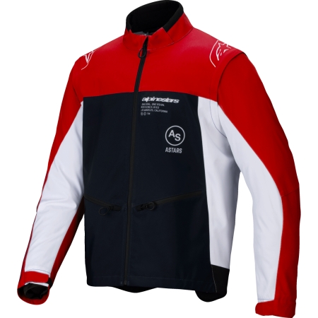 Veste Cross Alpinestars Lite-Dura Softshell Noir Brillant Rouge Blanc - Equipement Cross ALPINESTARS