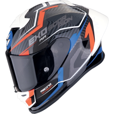 Casque Scorpion Exo-R1 Evo II Air Coup Noir Rouge Bleu - Casque Intégral SCORPION