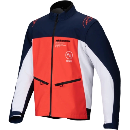 Veste Cross Alpinestars Lite-Dura Softshell Navy Hot Orange Blanc