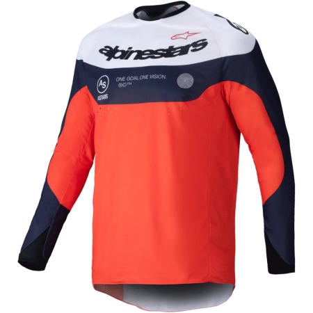 Maillot Cross Alpinestars Pro-Dura Navy Orange Blanc