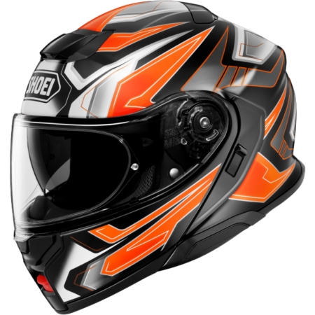Casque Shoei Neotec 3 Anthem TC-8 Blanc Gris Orange - Casque Modulable SHOEI