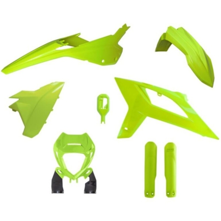 Kit Plastiques Racetech Jaune Fluo 1110097005 - Carénage et protection RACETECH
