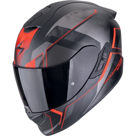 Casque Scorpion Exo-1400 Evo II Air Intensio Noir Mat Rouge