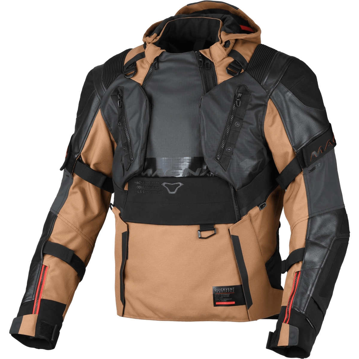 Blouson Macna Tryton Marron Noir