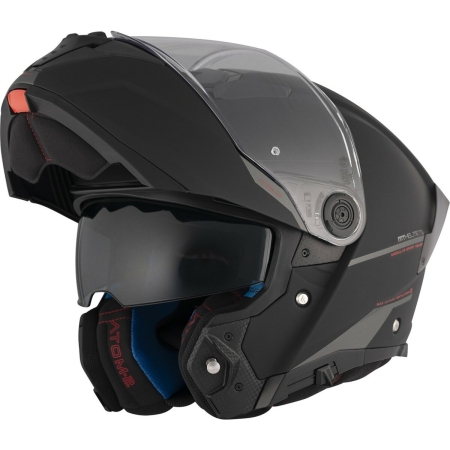 Casque MT Helmets Atom 2 SV Solid Noir Mat - Casque Modulable MT Helmets