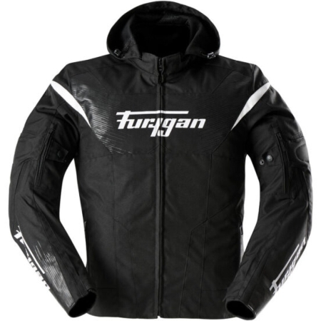 Blouson Furygan Shard Noir Blanc