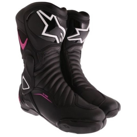 Bottes Femme Alpinestars Stella SMX-6 V2 Noir Rose - Bottes et Chaussures Femme ALPINESTARS