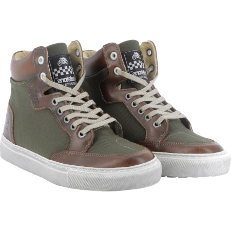 Baskets Femme Helstons Maya Kaki Marron - Equipement Femme HELSTONS