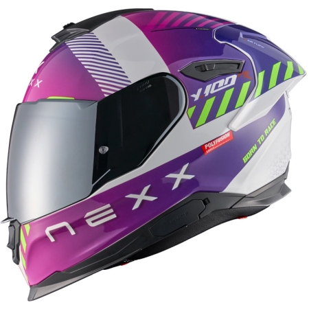 Casque Nexx Y.100R Fade Violet Blanc