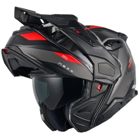 Casque Modulable Nexx X.Lifecountry Terra Gris Rouge Mat