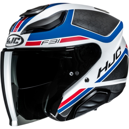 Casque HJC F31 Ceron MC21SF Bleu Blanc Rouge