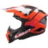 Casque Cross Ls2 MX703 Carbone X-Force Galuo Orange