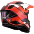 Casque Cross Ls2 MX703 Carbone X-Force Galuo Orange