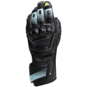Gants Dainese Fiero Metal Noir Eau Jaune Fluo