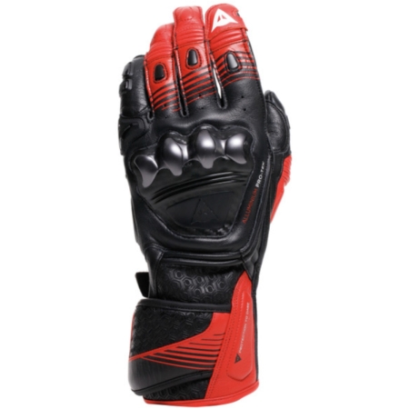 Gants Dainese Fiero Metal Noir Rouge Lava Blanc