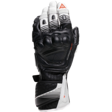Gants Dainese Fiero Metal Noir Blanc Rouge Fluo