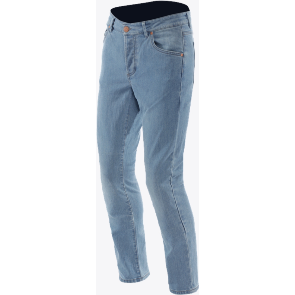 Jean Dainese 5-Pocket Denim Slim Short Bleu Clair