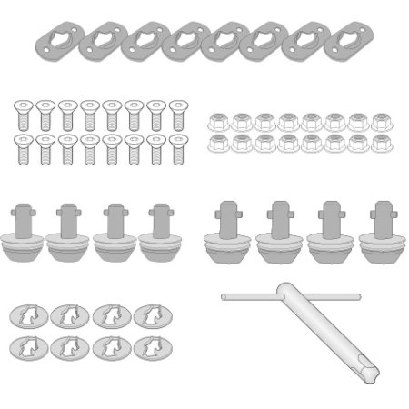 Kit Transformation Givi 11RKIT Support Latéral Rapid Release