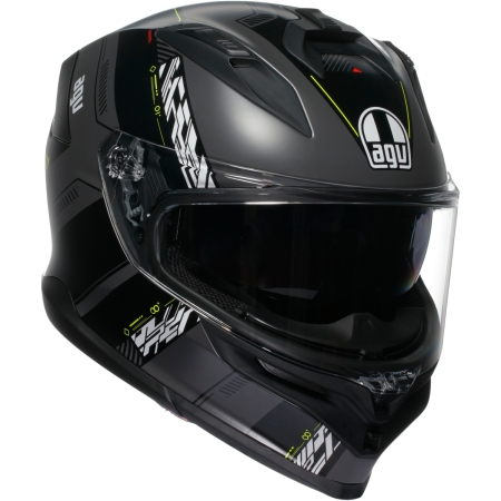 Casque AGV K7 Mplk Kyber Gris Mat Jaune Fluo
