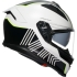 Casque AGV K7 Mplk Super 46 Blanc Noir Jaune Fluo