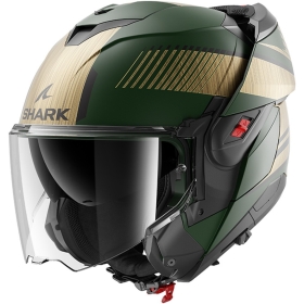 Casque Modulable Shark OXO RYDGER - Noir/Argent/Rouge - Homologation ECE 22.06 - Taille XXL