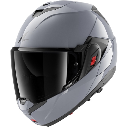 Casque Shark OXO Dark Shadow Argenté Brillant - Casque Modulable SHARK