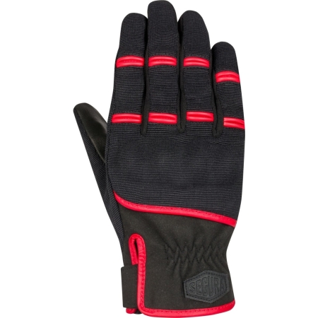 Gants Segura Palmer Noir Rouge