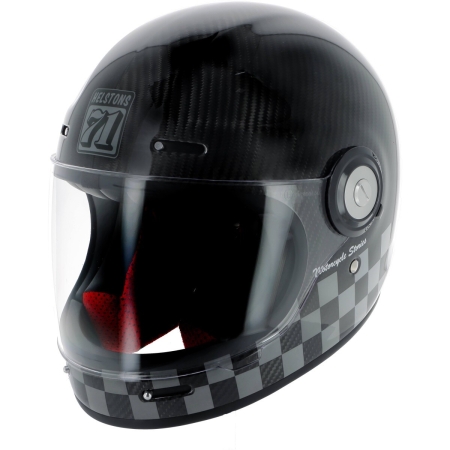 Casque Helstons Course Full Face Noir Blanc