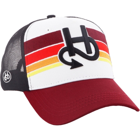 Casquette Helstons Horizon Blanc Bordeaux Noir