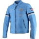 Blouson Helstons Nashville Cuir Bleu Ciel