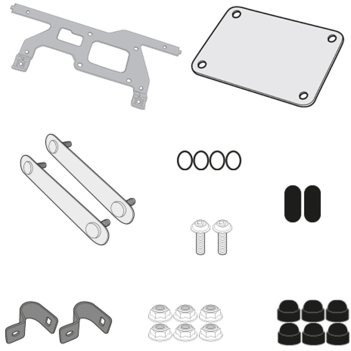 Kit Fixation Boite À Outils Givi S250 Sur Support Valises PLOS5108CAM