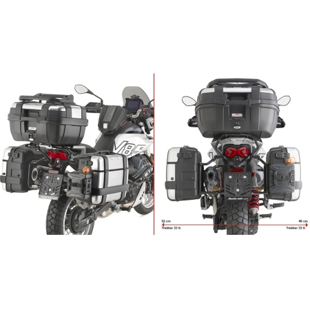 Support Valises Givi PLO8209MK Moto Guzzi V85 TT (2024+)