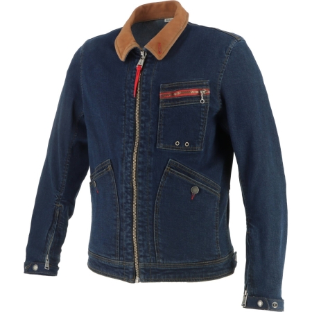 Blouson Helstons James Denim Bleu Dirty