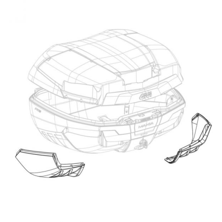 Couvercles Top Case Givi V58N/NT Gris