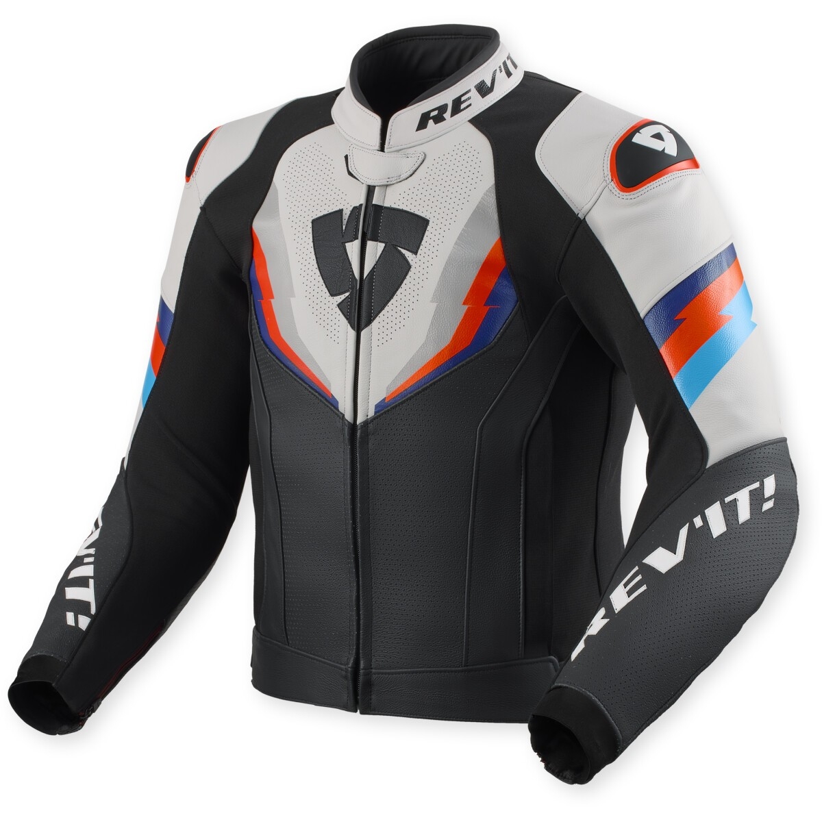 Blouson Rev'It Quantum 3 Noir Clair Gris