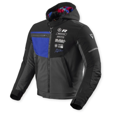 Blouson Rev'It Haste H2O Noir Bleu