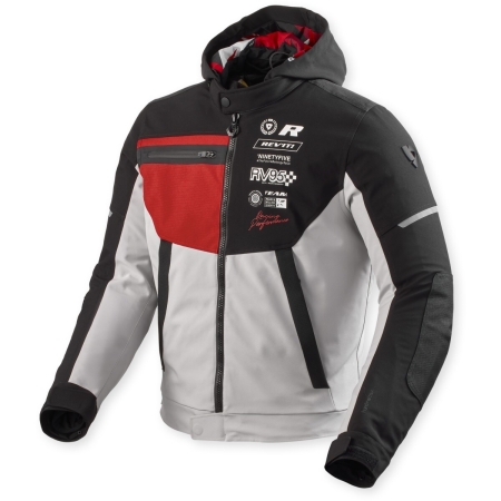 Blouson Rev'It Haste H2O Noir Rouge