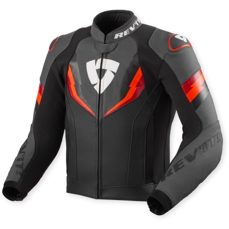 Blouson Rev'It Quantum 3 Noir Neon Rouge