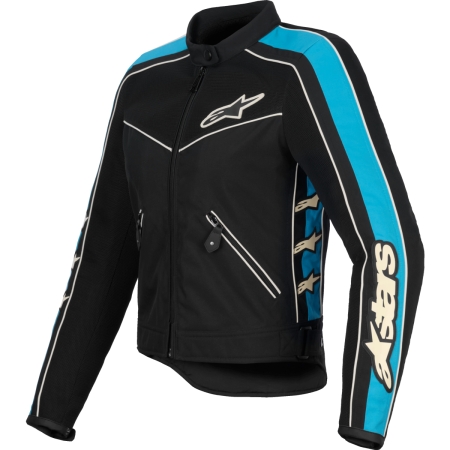 Blouson Femme Alpinestars Stella T-Dyno Air Noir Light Bleu Ecru