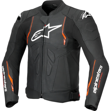 Blouson Alpinestars Dusk Airflow Noir Rouge Fluo