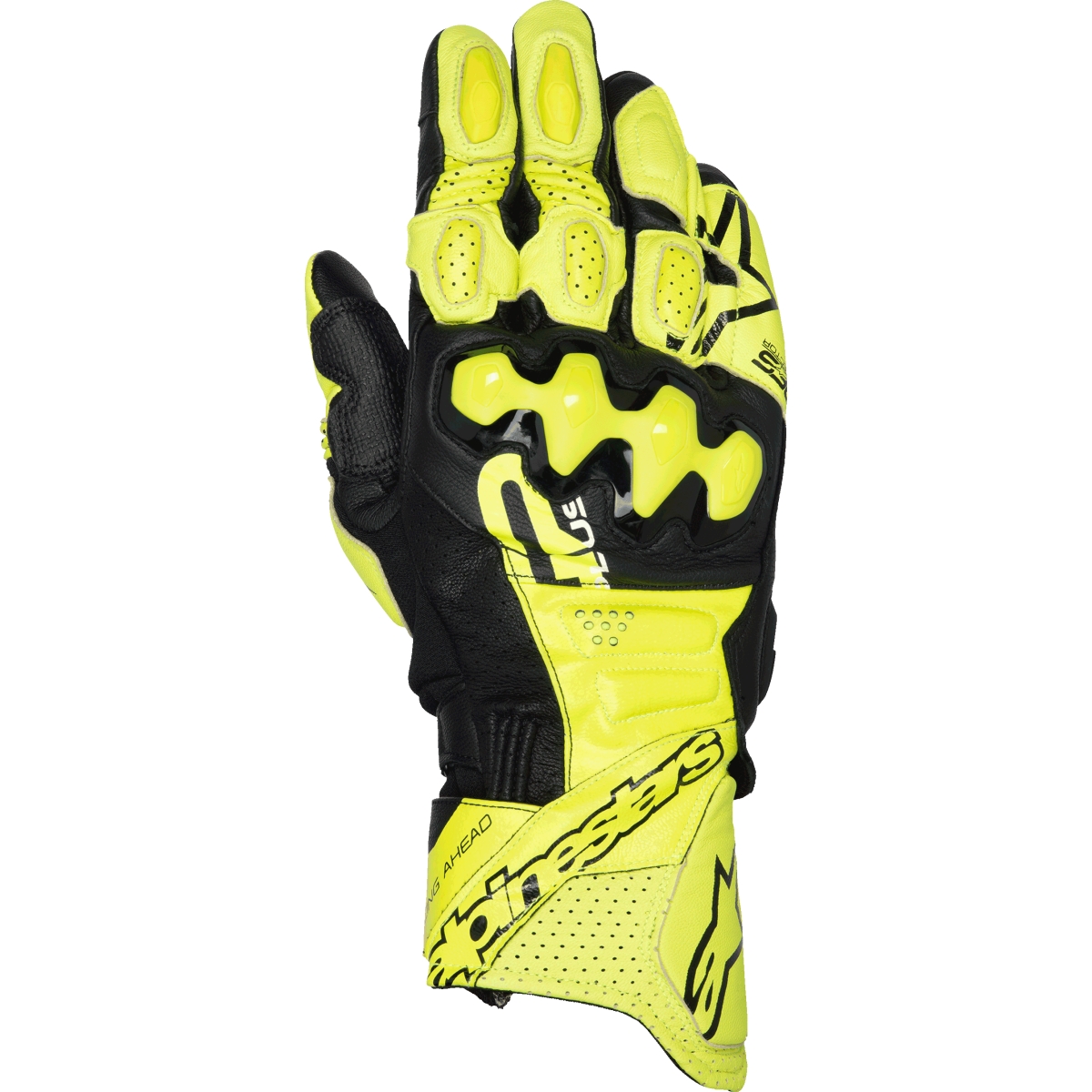 Gants Alpinestars GP Plus R V3 Leather Jaune Fluo Noir