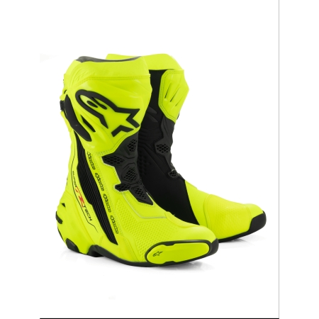 Bottes Alpinestars Supertech R Jaune Fluo Noir