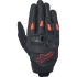 Gants Alpinestars SP X 7 Noir Rouge Foncé Rouge Fluo