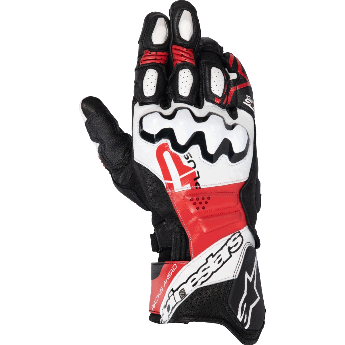 Gants Alpinestars GP Plus R V3 Leather Noir Blanc Rouge