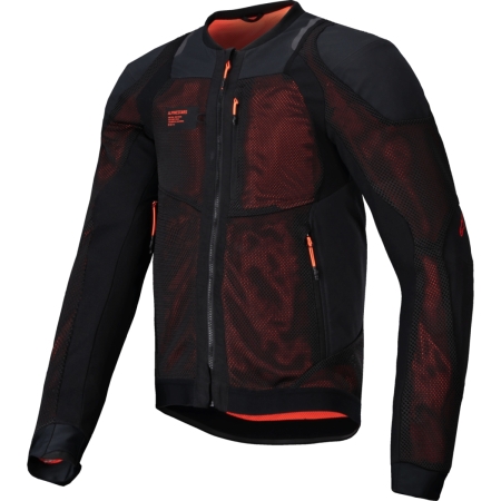 Blouson Alpinestars Troop-Air Pro Noir Rouge Fluo - Blouson Moto ALPINESTARS