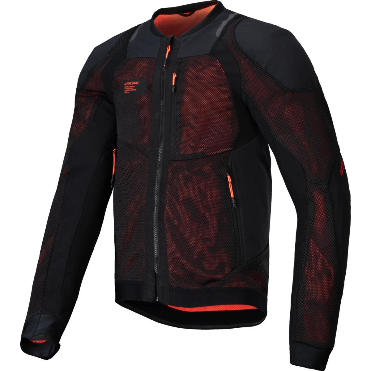 Blouson Alpinestars Troop-Air Pro Noir Rouge Fluo