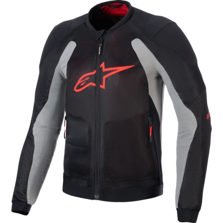 Blouson Alpinestars Troop-Air Noir Gris Rouge