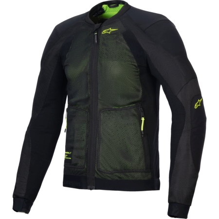Blouson Alpinestars Troop-Air Noir Jaune Fluo